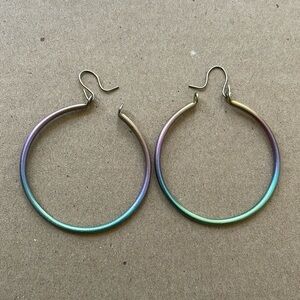 Titanium hoop earrings
